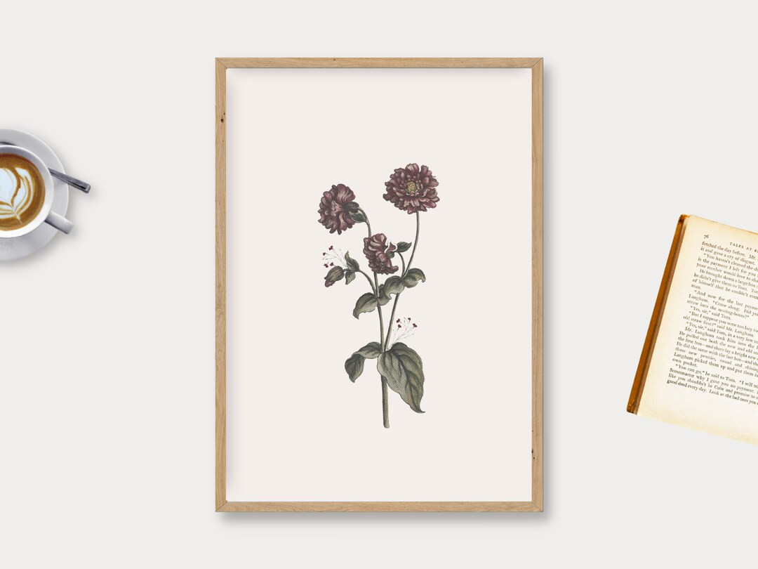 Vintage Floral Printable Wall Art | Home Decor Print | Flower Sign | Gallery Wall Sign | Digital ... | Etsy (US)