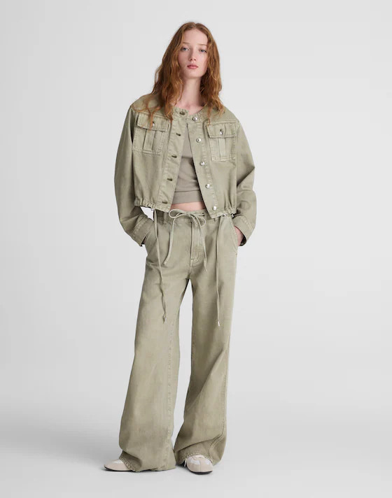 Drawstring Utility Jacket in Airy Denim | Madewell