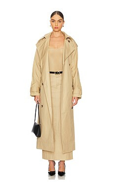 LPA Clara Trench Coat in Khaki from Revolve.com | Revolve Clothing (Global)