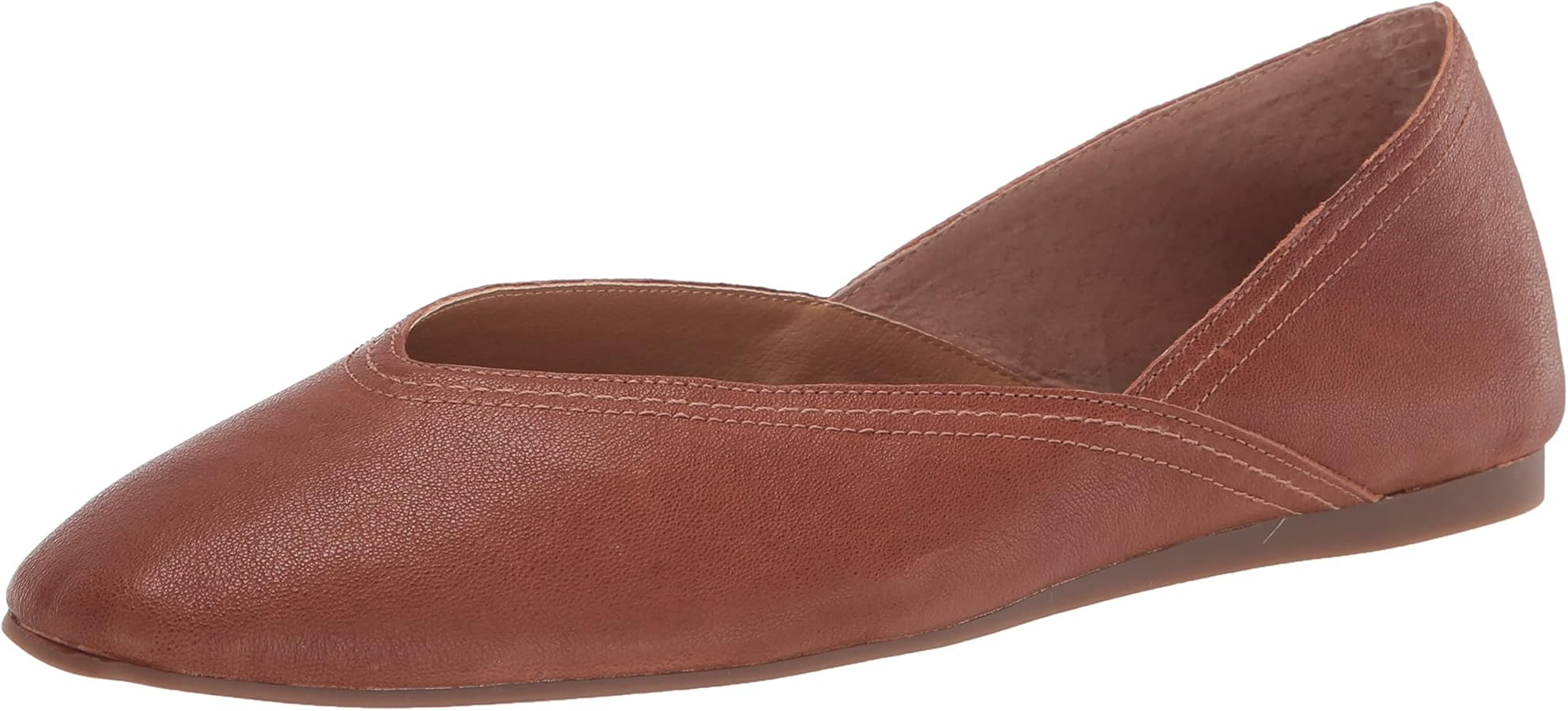 Lucky Brand Women's Alba Ballet Square Toe Flats | Amazon (US)