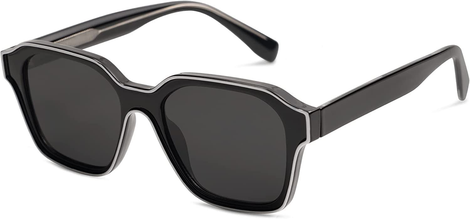SOJOS Classic Square Sunglasses for Men Women Retro Trendy Shades UV400 Protection SJ2263 | Amazon (US)