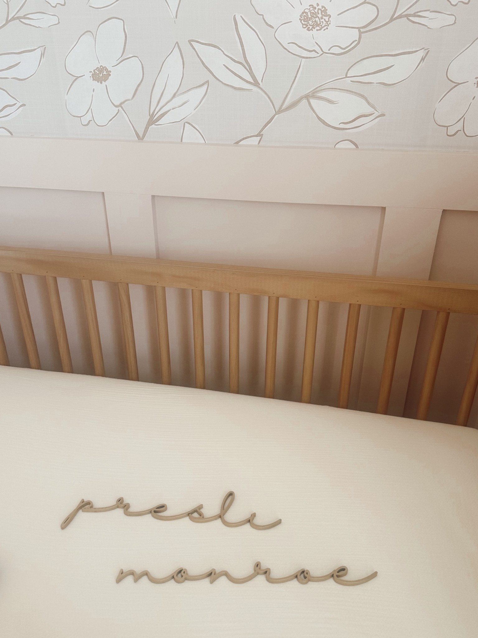 @Etsy name sign we got for the nursery!