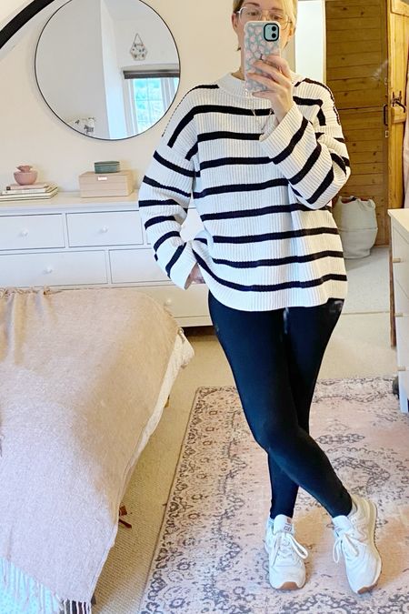 WFH stripe jumper and leggings 

#LTKstyletip #LTKeurope