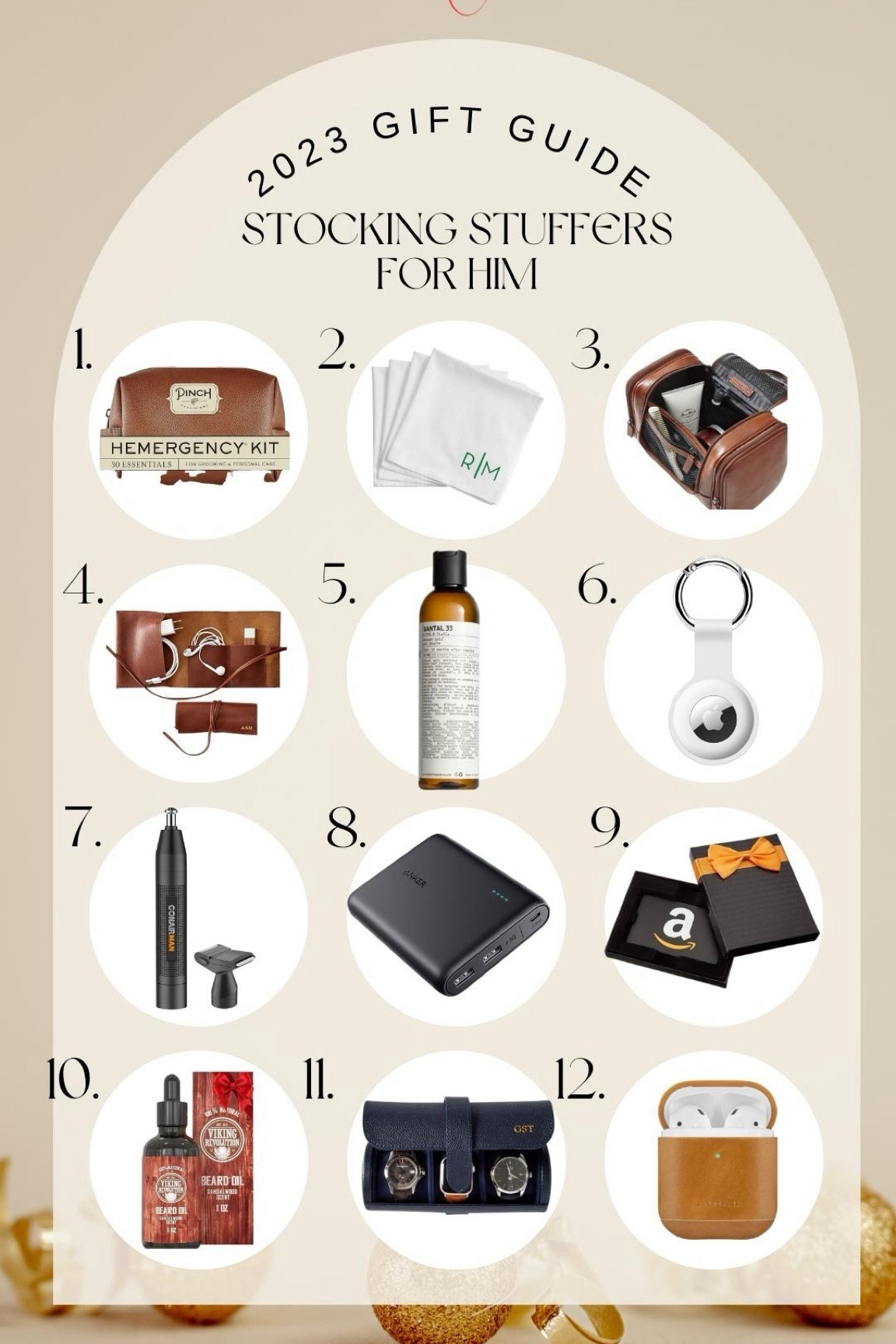 Stocking stuffers for him!

Gift guides / holiday gift guides / Christmas gift guides / gift guide for him / gifts for him / gifts for dad / gift ideas / 2023 gift guides 2023 Christmas gifts / gift ideas / Christmas gift idea / holiday gifts / stocking stuffers / stocking stuffers ideas 

#LTKmens #LTKHoliday #LTKGiftGuide