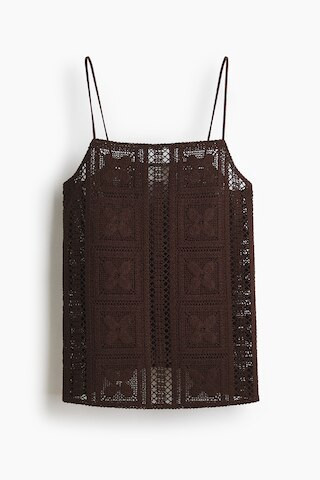 H & M - Top aus Seidengemisch im Häkellook - Beige - Damen | H&M (DE, AT, CH, NL, FI)