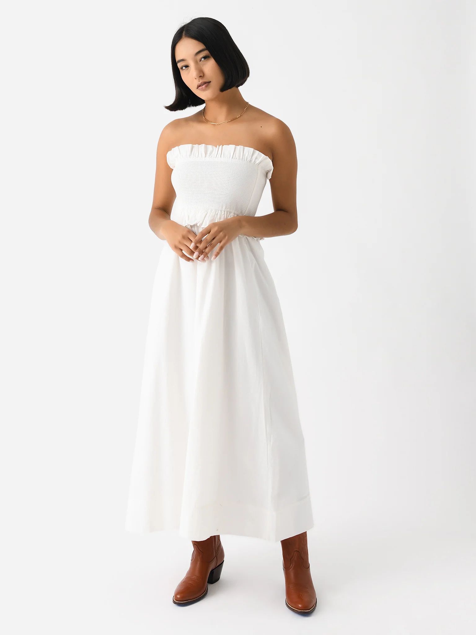 POSSE
                      
                     Women's Coby Strapless Dress | Saint Bernard