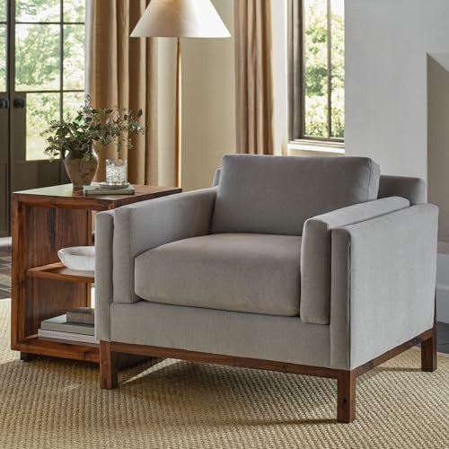 Saranac Chair, Lounge Chair, Solid Rustic Walnut Base, Sustainable Construction, Sewn-in Pillows,... | Amazon (US)