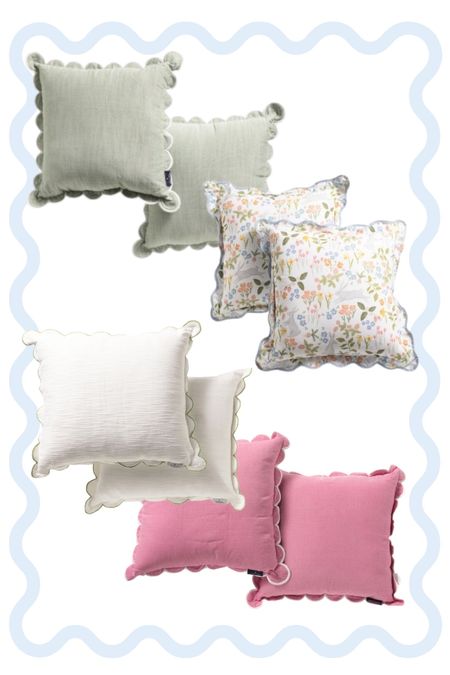 scalloped pillows! these are darling and nice and fluffy and full! 

#LTKHome