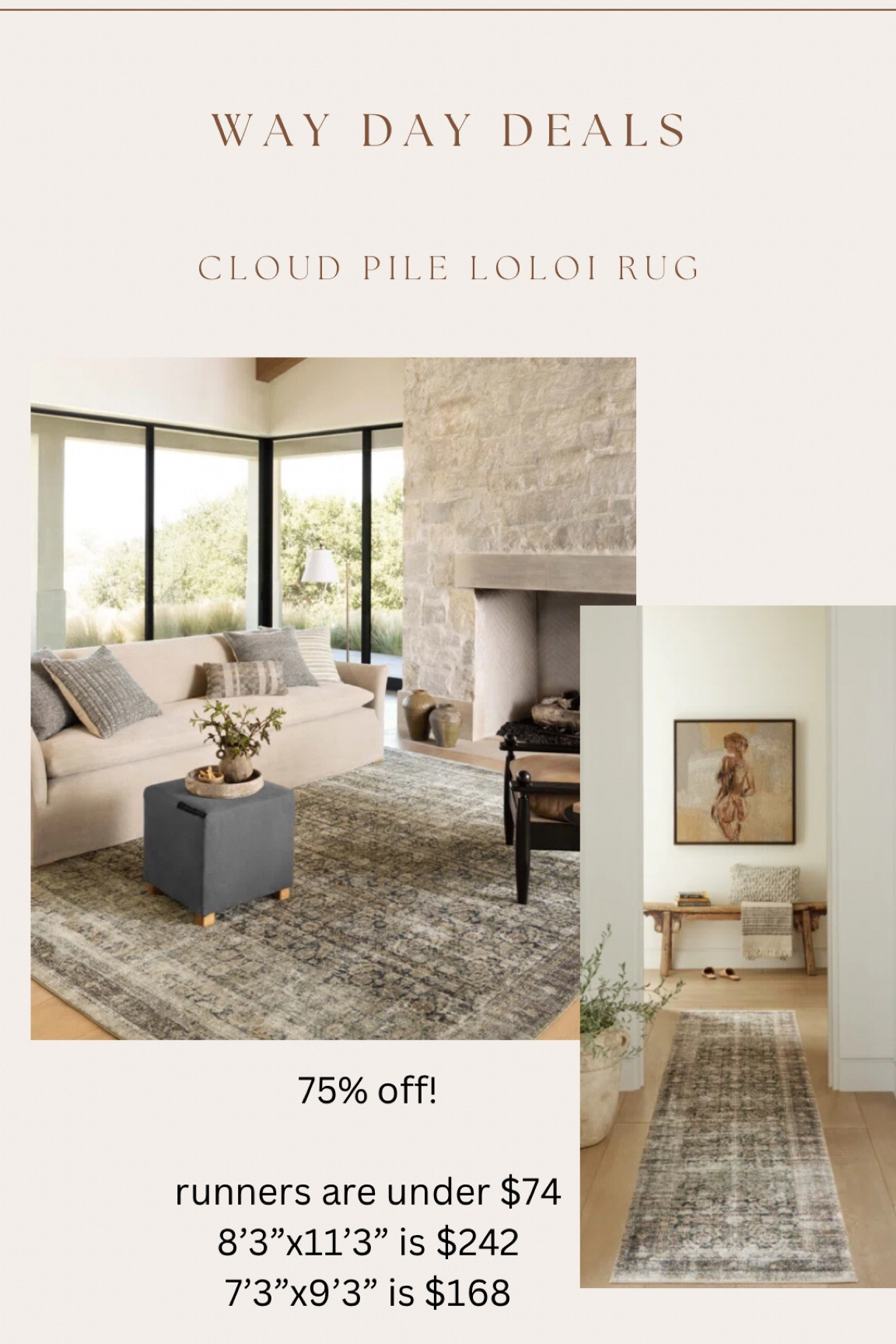 Last minute way day deal! This is SO good wow!! Cloudpile loloi (the softer version) is 75% off!!!! 