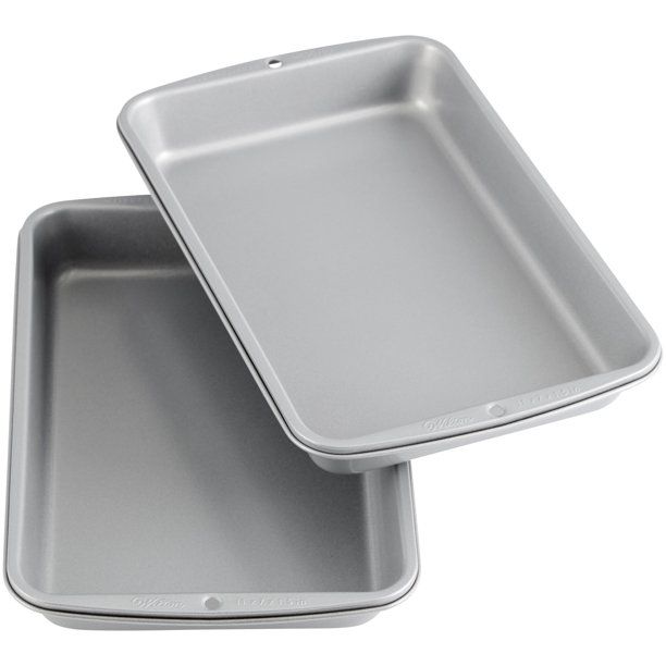 Wilton Recipe Right Non-Stick Biscuit and Brownie Pan, 11 in. x 7 in. (2-Pack) | Walmart (US)
