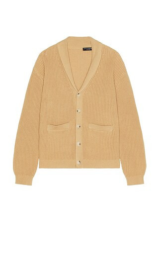 Central Park West Chunky Shawl Collar Cardigan in Oat. - size M | Revolve Clothing (Global)