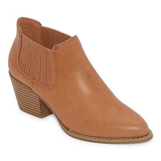 a.n.a Womens Diablo Booties Block Heel | JCPenney