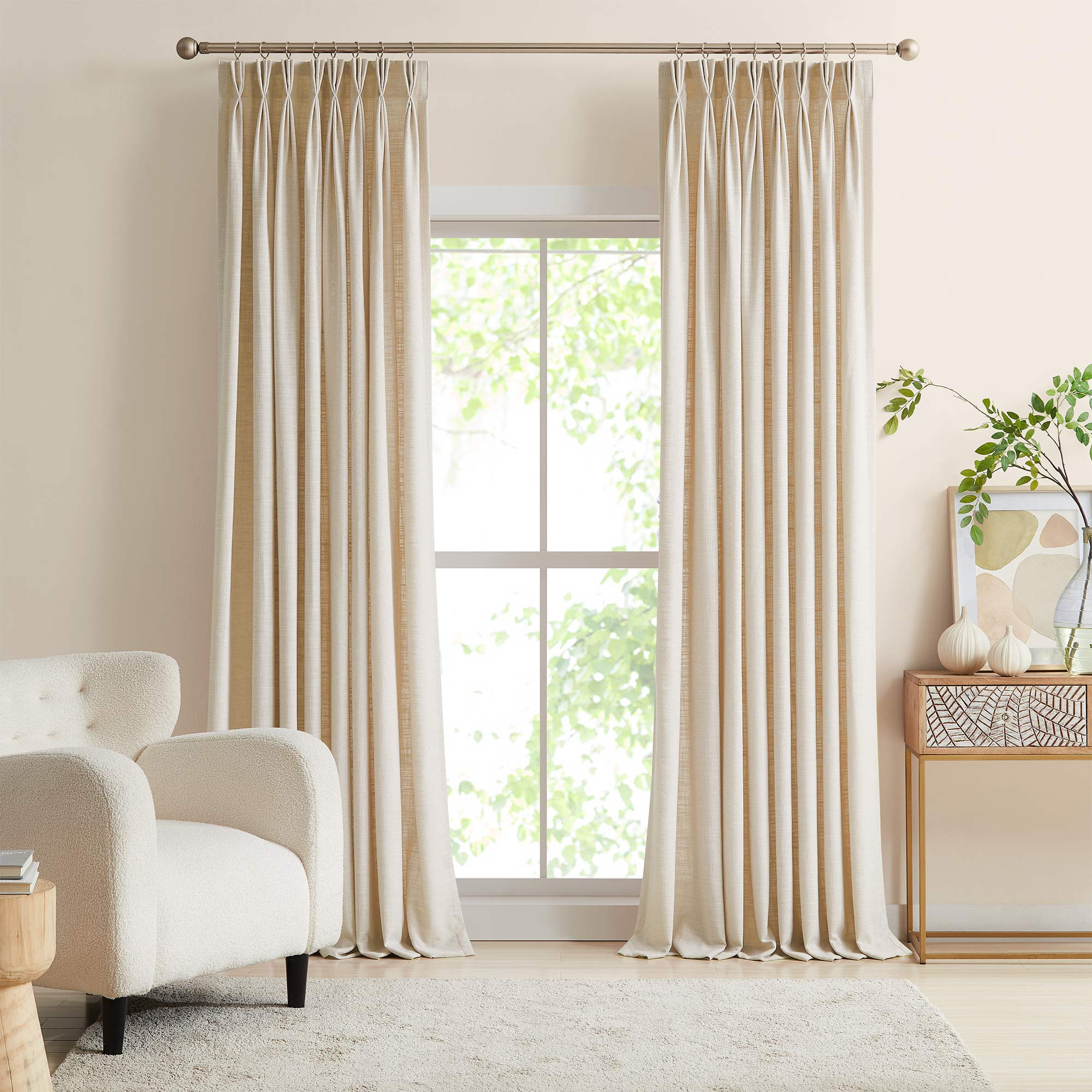 Lesley Linen Blend Curtains | Shop.app