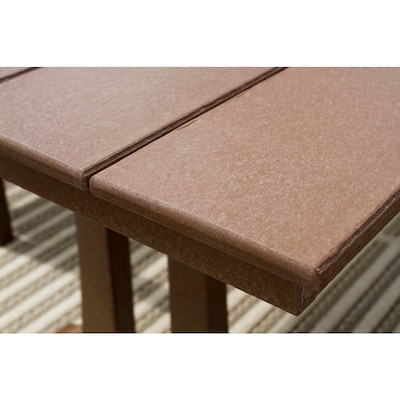 POLYWOOD Chippendale 7 -Piece Mahogany Patio Dining Set Plastic Rectangle Table with 6 Stationary... | Lowe's