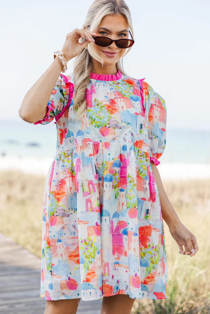 In Wonderland Pink Toile Dress | The Mint Julep Boutique