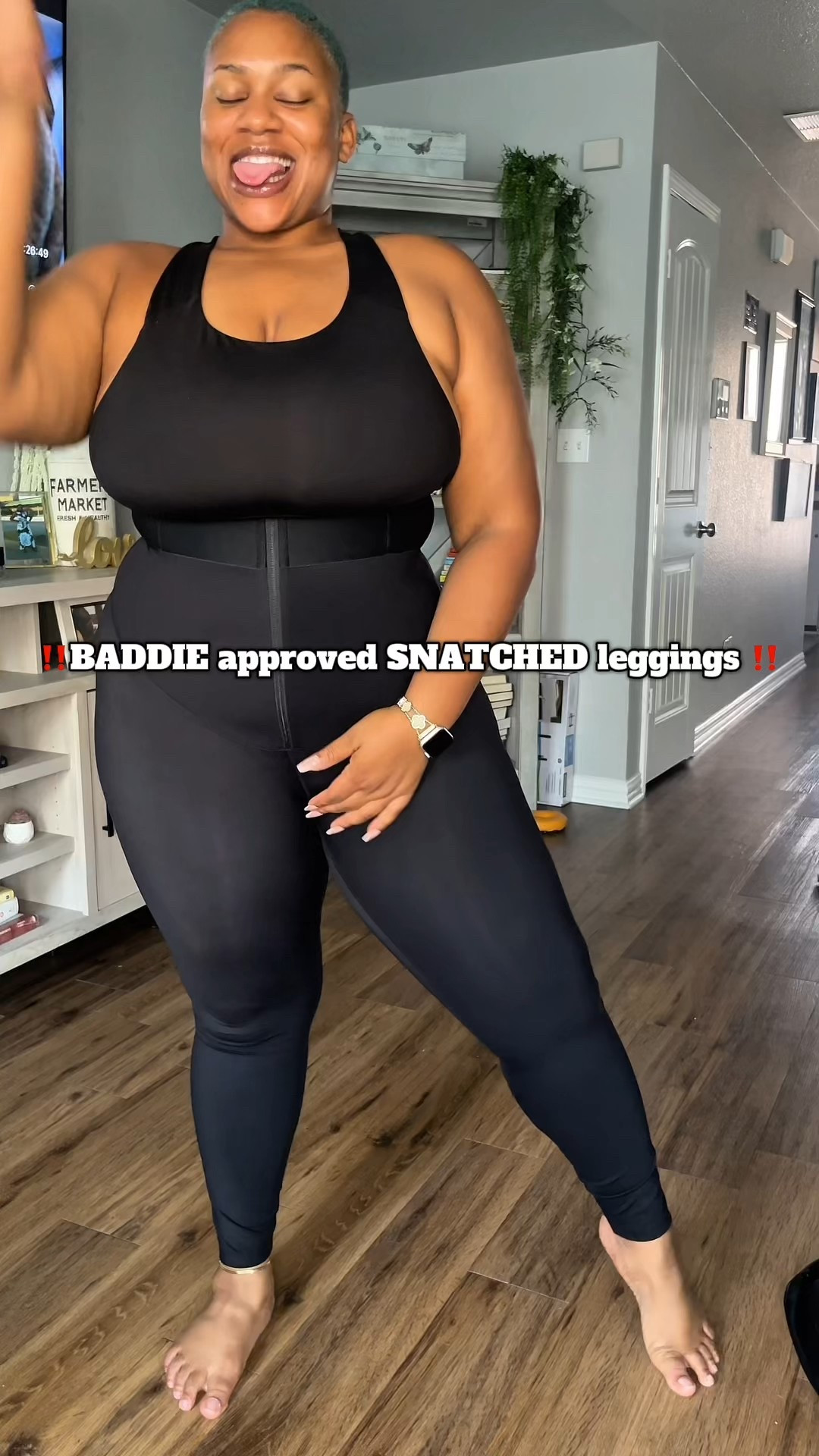 CHILEEEEE these SNATCHED APPROVED leggings are IT👏🏽👏🏽👏🏽 Say goodbye to the rolls, dips and cellulite and the these bad boys on! I’m wearing a XXL, and I have plenty of stretch in these! Click above to get yours honey🥂🥰💖

Holds you in, curvy friendly, shapewear, Faja, waist trainer, slimming, tummy control, workout clothes, leggings, shaping leggings

#LTKFindsUnder100 #LTKPlusSize #LTKSaleAlert