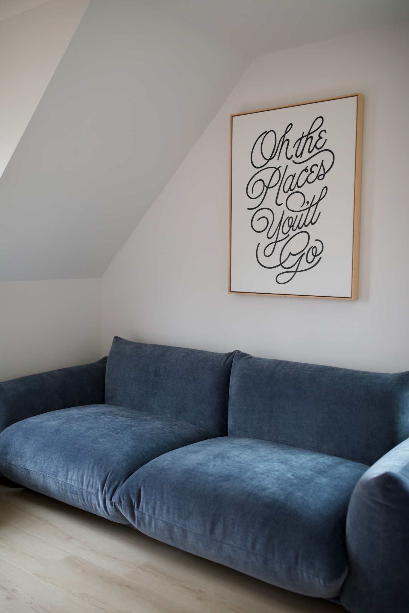 The perfect shade of blue two seater sofa for the kids space. @manhattanhomedesign Mario sofa is my favorite piece for this space. #gifted #manhattanhomedesign #ad

#LTKmomlife #LTKHome