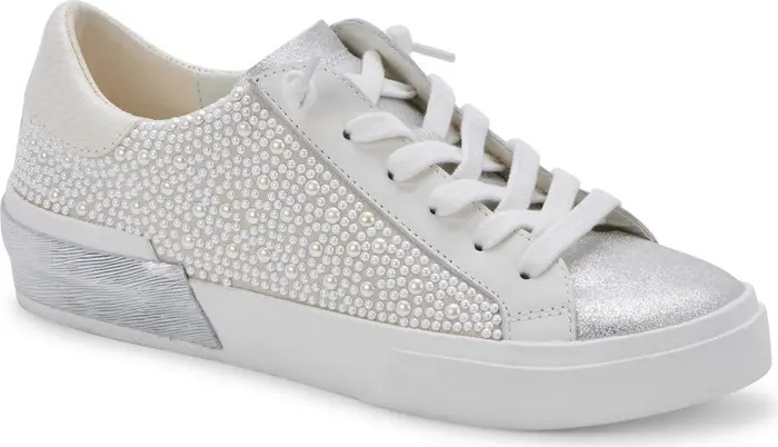 Zina Imitation Pearl Sneaker (Women) | Nordstrom