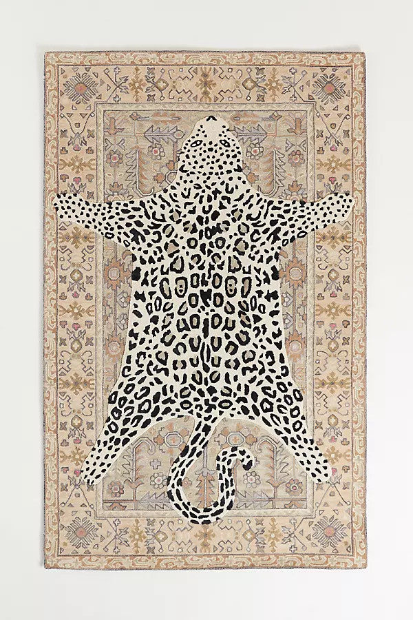 Tufted Octavia Leopard Rug | Anthropologie (US)