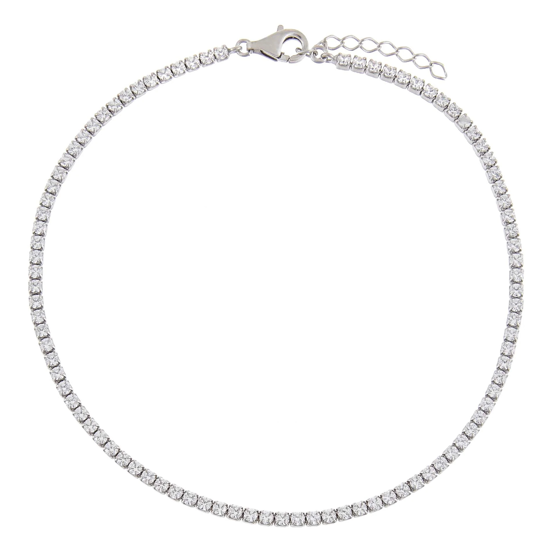 Thin Tennis Anklet | Adina Eden
