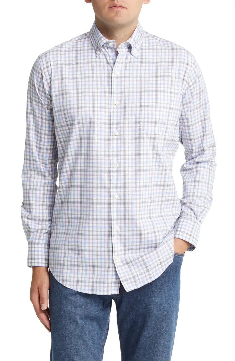 Hanover Plaid Stretch Button-Up Shirt | Nordstrom