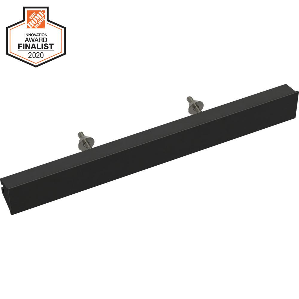 Liberty Inclination 2 in. to 8-13/16 in. (51 mm to 224 mm) Matte Black Adjustable Drawer Pull-P42... | The Home Depot