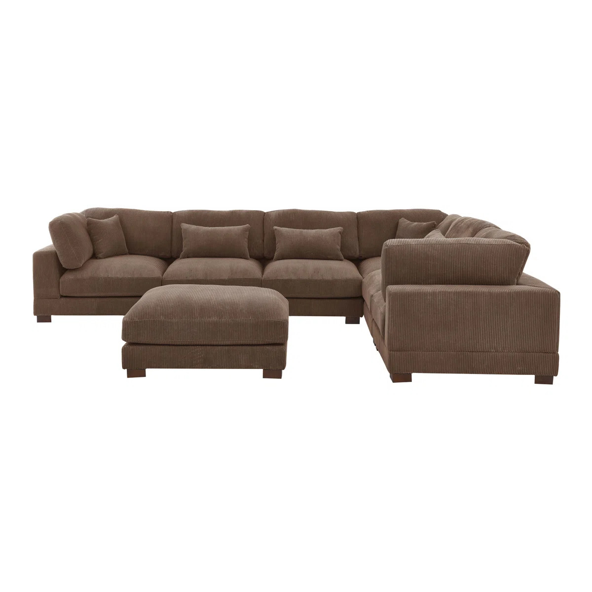Arliz 7 - Piece 144" Wide Reversible Modular Corner Sectional with Ottoman | Wayfair North America