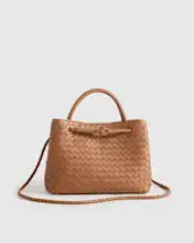 Italian Leather Handwoven Mini Satchel | Quince