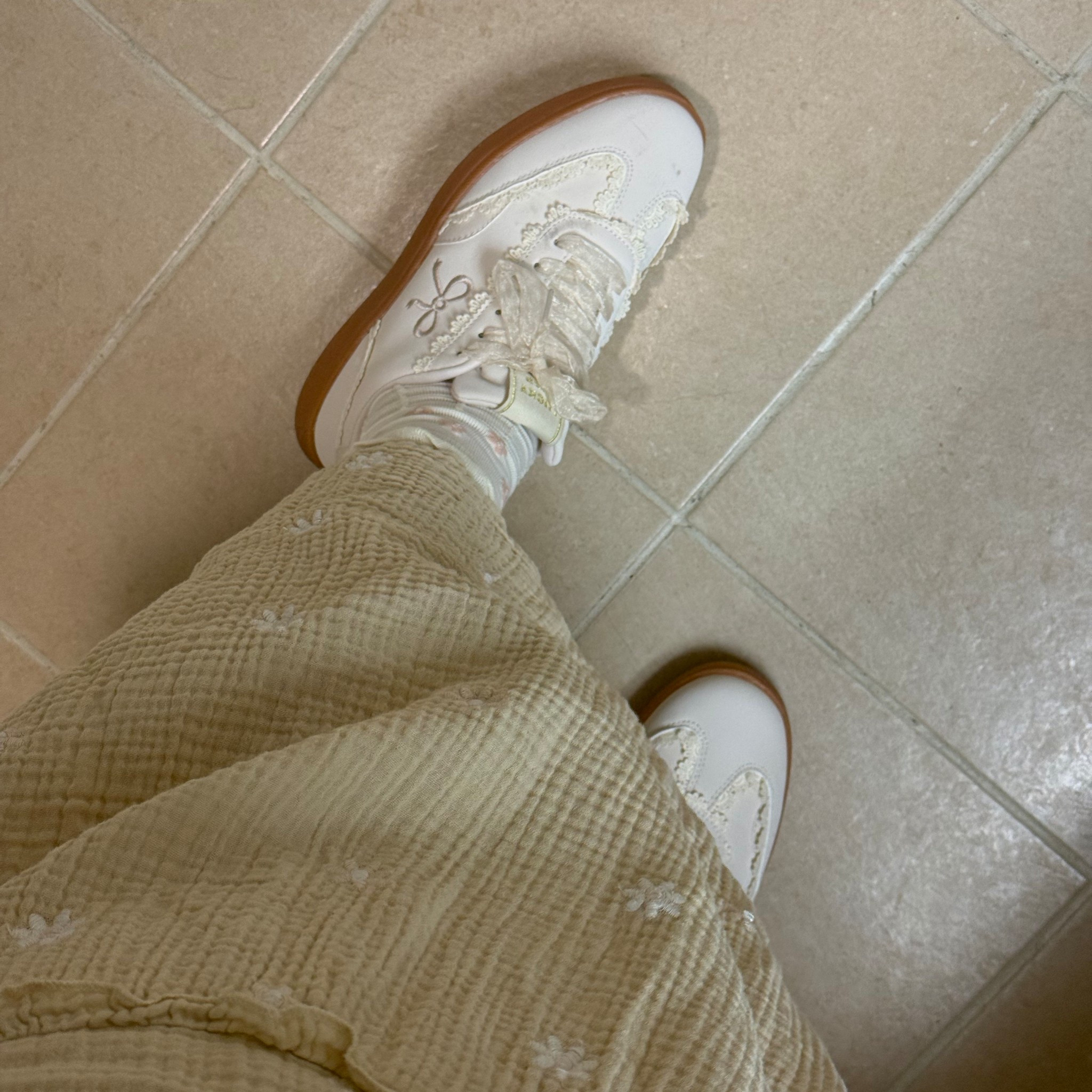 Coquette shoes / girly sneakers / coquette sneakers 

#LTKootd #LTKspringtrends #LTKSpringSale