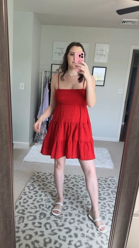 Amazon red sundress with adjustable straps! Perfect for summer  

Follow my shop @sydtombasco on the @shop.LTK app to shop this post and get my exclusive app-only content!

#liketkit #LTKFindsUnder50 #LTKSeasonal
@shop.ltk
https://liketk.it/4FVSy