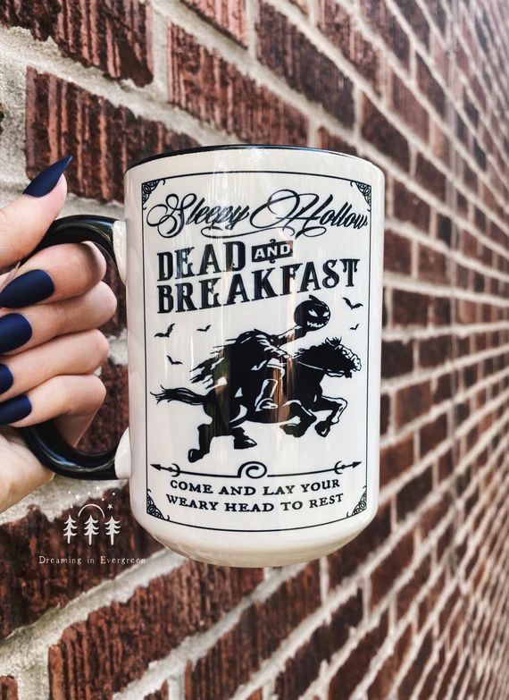 Sleepy Hollow Dead and Breakfast Coffee Mug  Spooky Coffee - Etsy | Etsy (US)