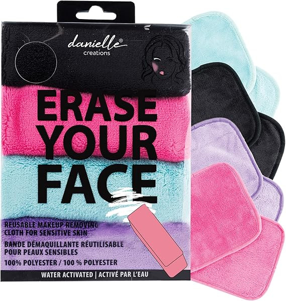 Erase Your Face by Danielle, Reusable Makeup Removing Cloths - 4 Pack | Amazon (CA)
