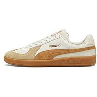 Puma Men'S Army Trainer Trainers - White/Brown | Very (UK)