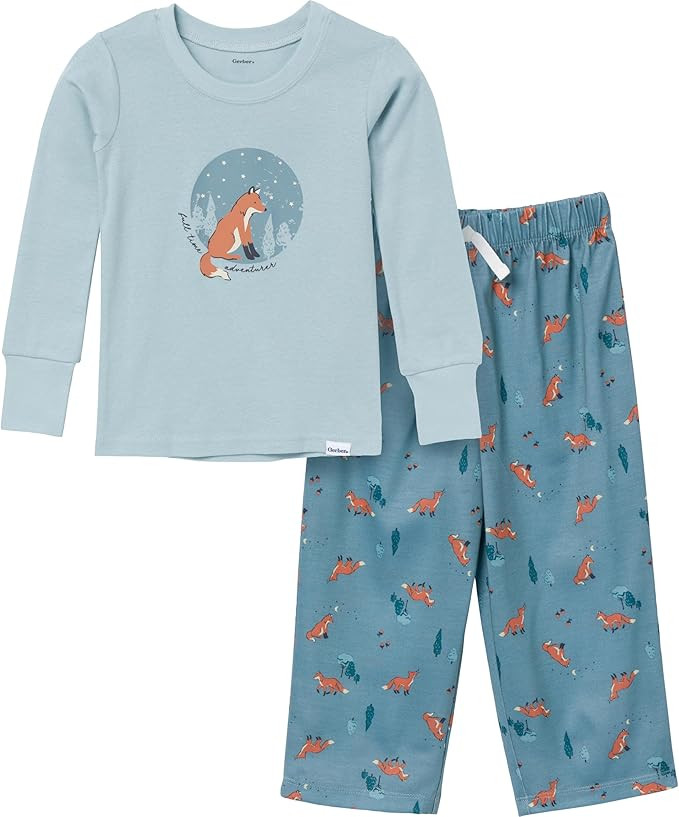 Gerber baby-boys 2-piece Pajama Set (Long-sleeve Cotton Top & Loose-fitting Pants) | Amazon (US)