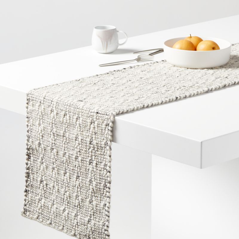 Ander 90" Table Runner + Reviews | Crate and Barrel | Crate & Barrel