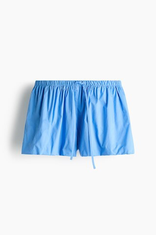 H & M - Cotton Balloon-Leg Beach Shorts - Blue | H&M (US + CA)