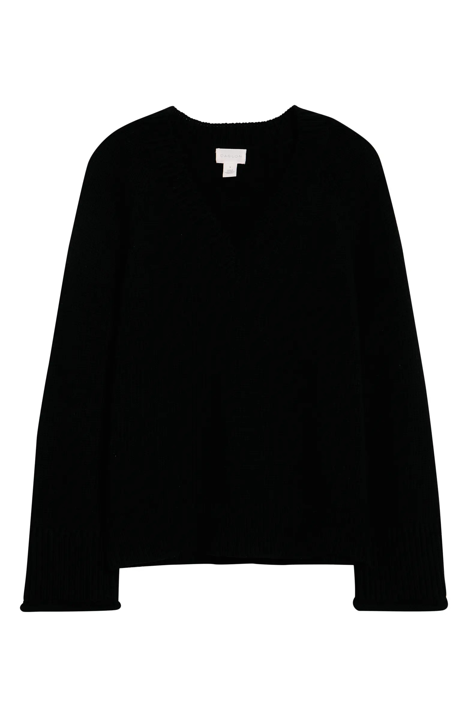 Oversize V-Neck Cotton Sweater | Nordstrom