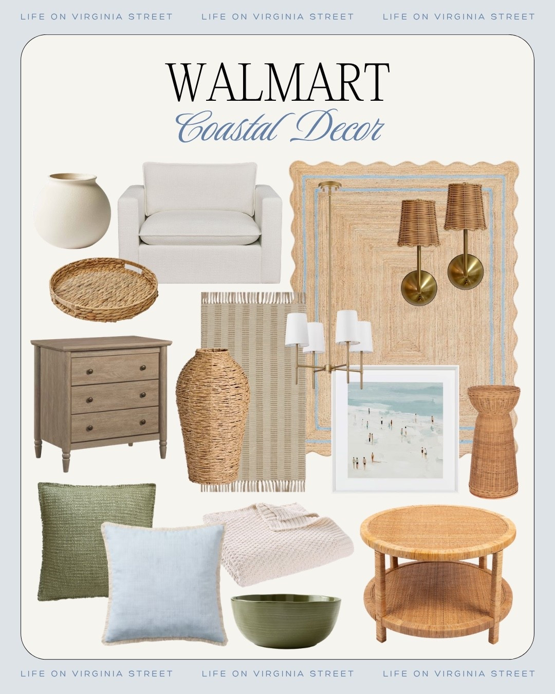 Walmart coastal decor 🙌🏼

Walmart coastal decor, Walmart coastal home decor, Walmart coastal home finds, coastal decor, coastal home decor, coastal home, coastal furniture, coastal living room decor, coastal bedroom decor, coastal dining room decor, coastal bathroom decor, beach house decor, beach house style, modern coastal decor, classic coastal decor, coastal wall art, coastal rugs, coastal lighting, coastal bedding, coastal pillows, rattan decor, rattan furniture, woven decor, jute rug, natural wood furniture, light wood furniture, blue and white decor, navy blue decor, neutral home decor, coastal table lamp, coastal mirror, coastal accent chair, coastal side table, coastal coffee table, coastal console table, coastal vase, woven baskets, Better Homes and Gardens coastal, affordable coastal decor, affordable home decor, coastal home finds, designer look for less

#LTKHome #LTKSeasonal