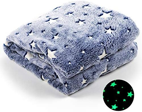 ModernMade Glow in The Dark Blanket | Fleece Lined Galaxy Star Blanket for Kids & Adults | 50" x ... | Amazon (US)