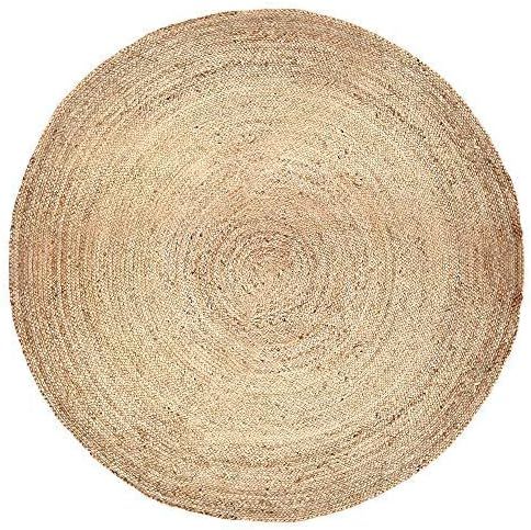 RAJRANG BRINGING RAJASTHAN TO YOU Natural Jute Area Rug Handwoven - 6 ft Round - Braided Rustic R... | Amazon (US)