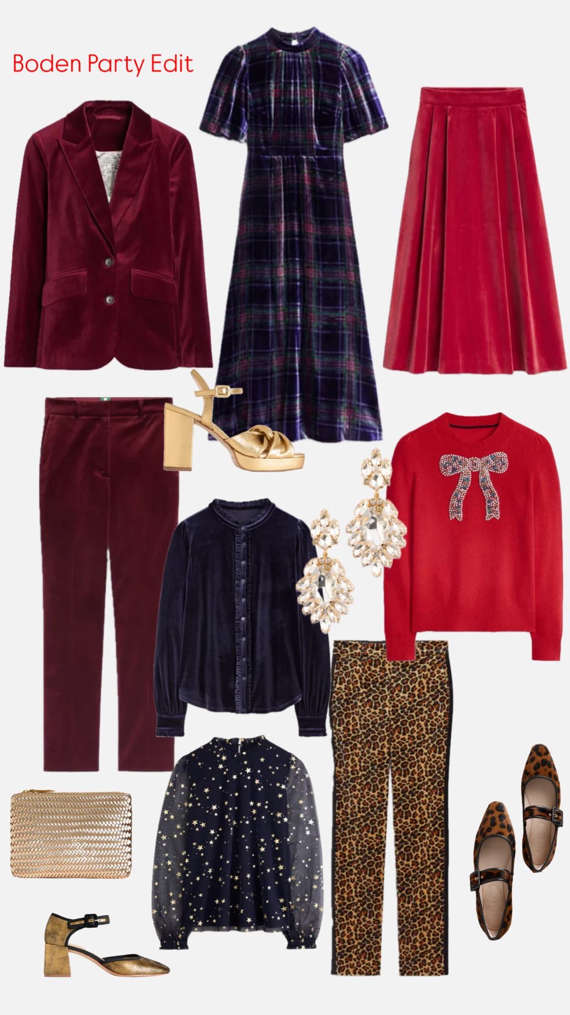Party Season Faves at Boden
up to 40% off everything Use code T3B6

Party outfit 
Christmas outfit 
Velvet 
Leopard print 
Velvet suit


#LTKover50style #LTKmidsize #LTKpartywear