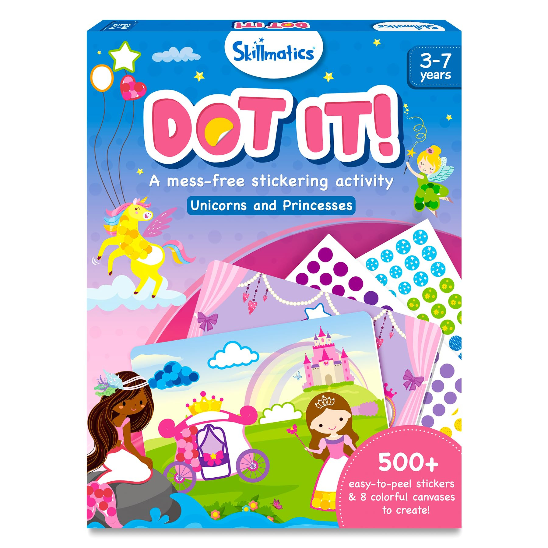 Skillmatics Dot It Sticker Art Activity - Unicorns & Princesses, Easter Basket Stuffers, Mess-Fre... | Amazon (US)