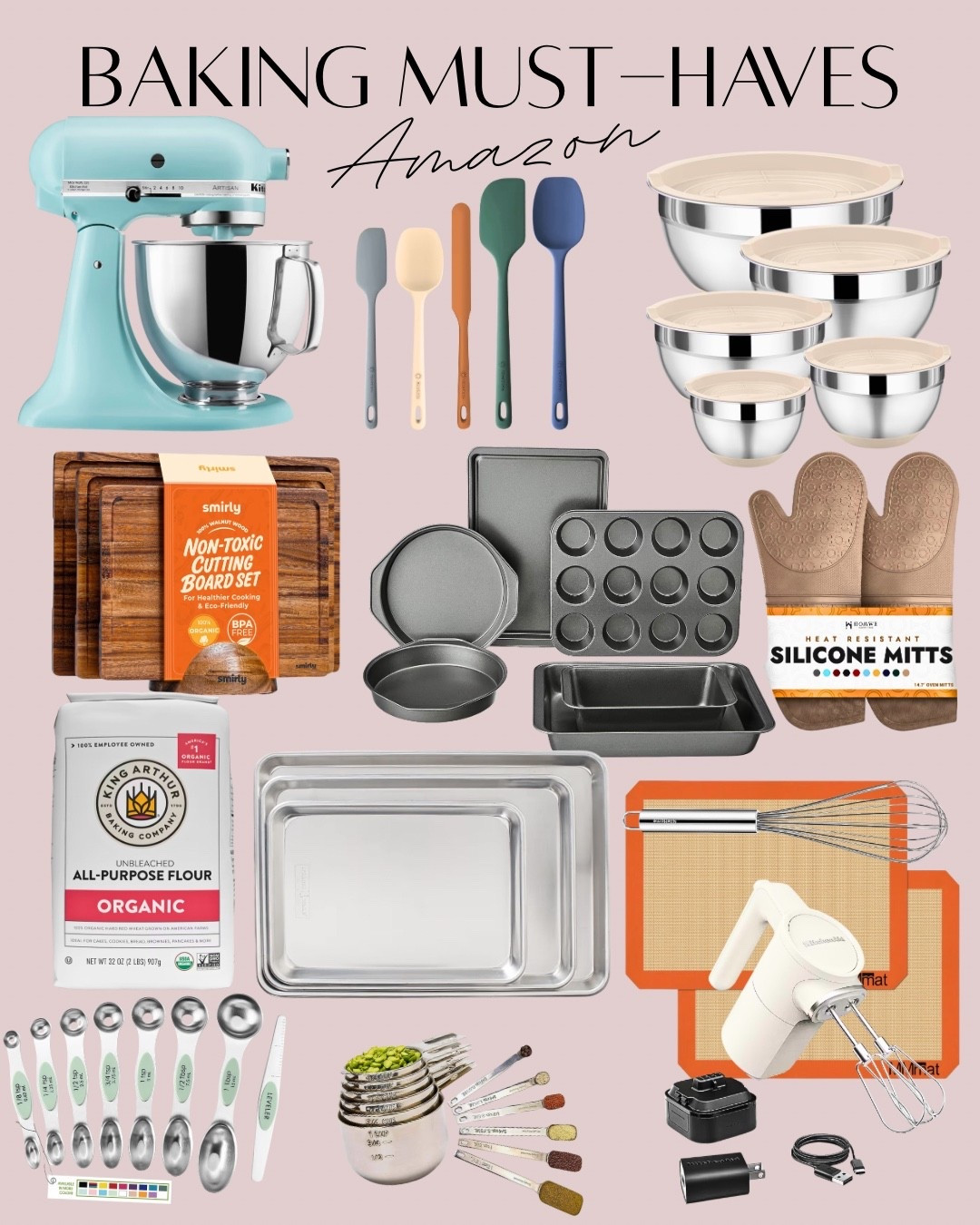 Whether you are beginner baker or an expert, these are some of the basic baking products that should be in your kitchen!  Happy baking! 

#LTKHome #LTKFindsUnder100 #LTKfoodie