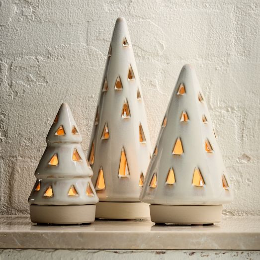 Ceramic Tree Tealight Candleholders | West Elm (US)