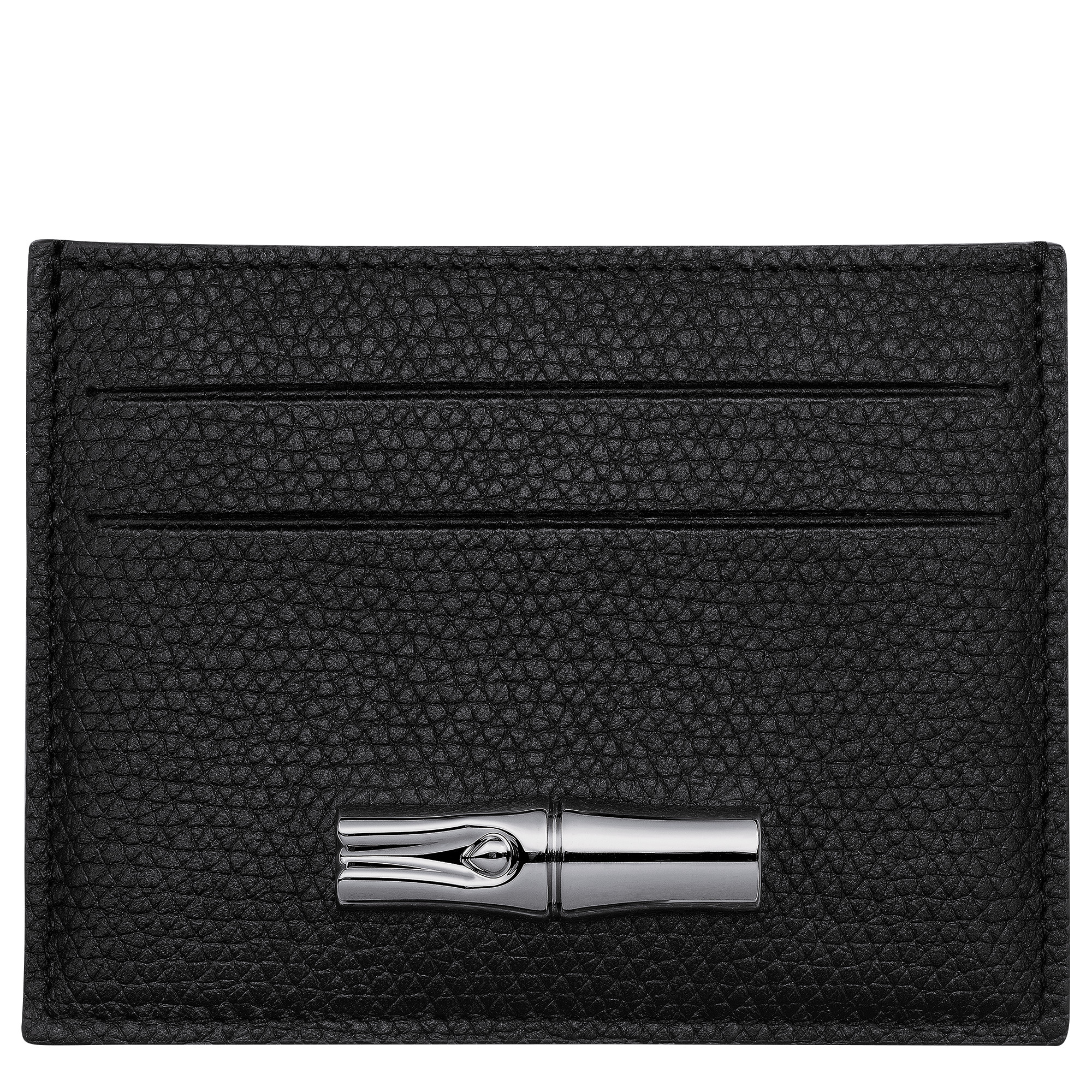 Le Roseau Card holder Black - Leather | Longchamp US | Longchamp