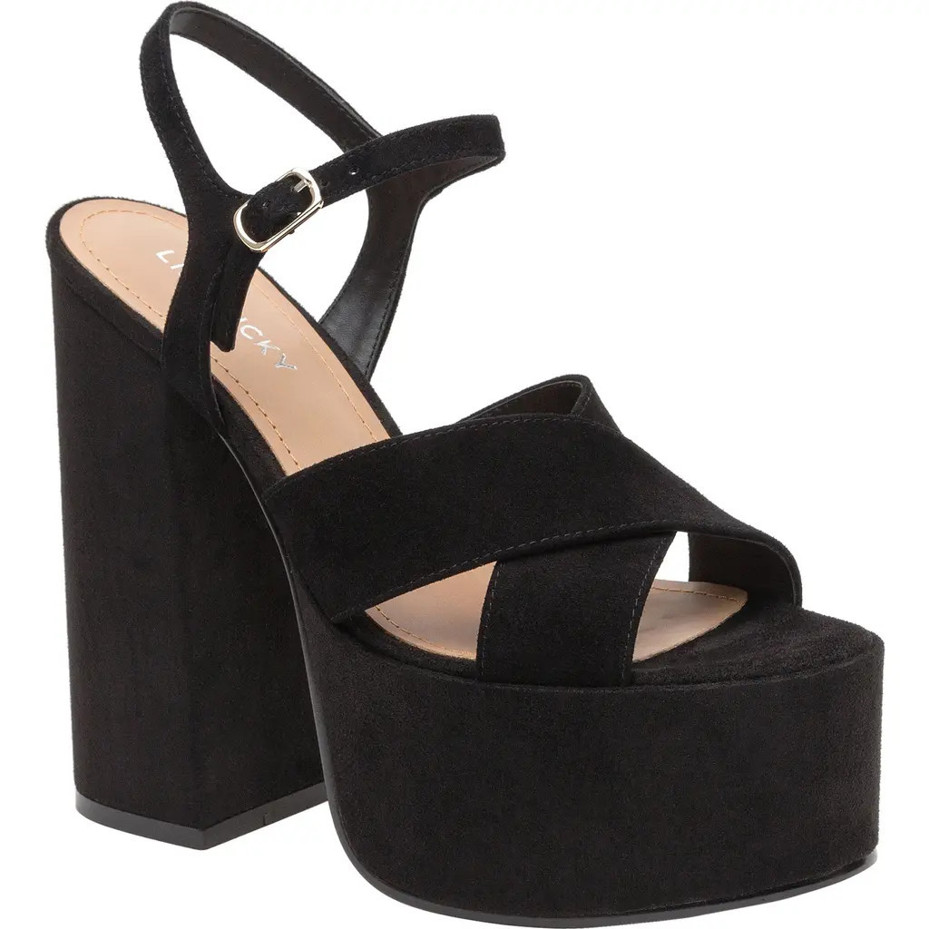 Lisa Vicky Jam Platform Sandal in Black at Nordstrom Rack, Size 9 | Nordstrom Rack