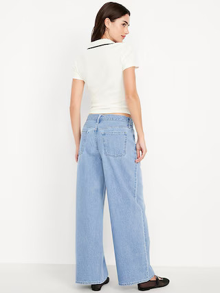 Mid-Rise Wow Baggy Wide-Leg Jeans | Old Navy (US)