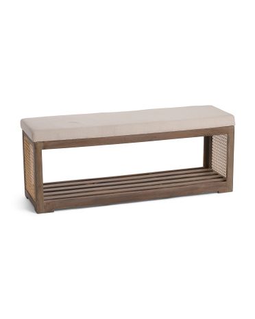 Rattan Bench | TJ Maxx