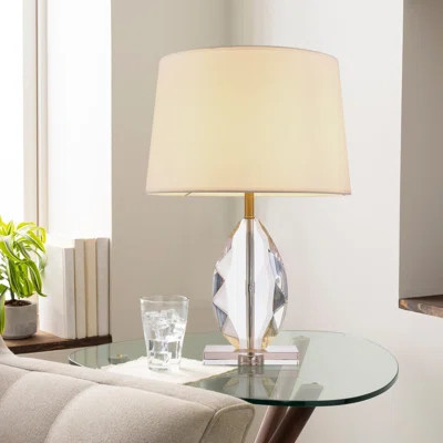 Lauren Lucite & Gold Accented Table Lamp | Wayfair North America