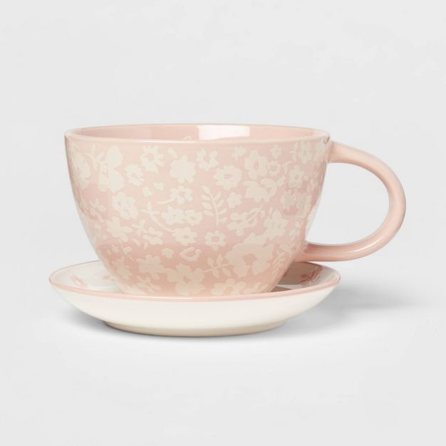 16oz Stoneware Nana Latte Mug with Saucer - Threshold™ | Target